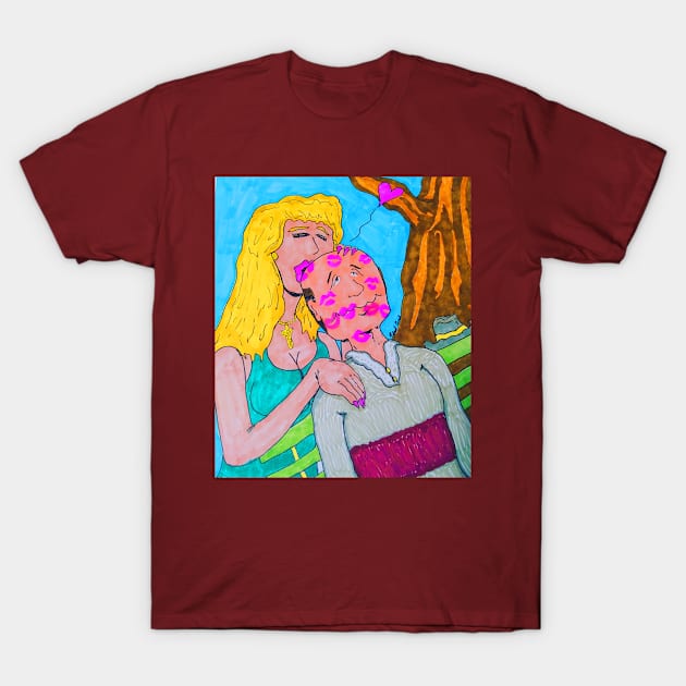 Kisses in the Park T-Shirt by ConidiArt